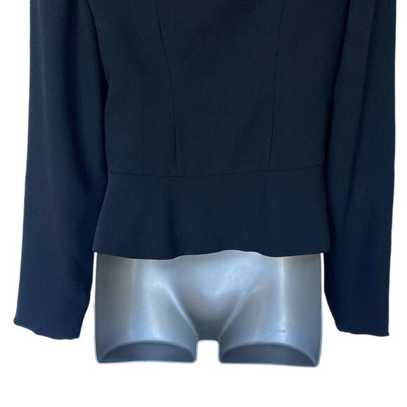 Vintage Gantos Blazer Black Peplum Blazer Cropped Length Women's Size 4 - Picture 7 of 9